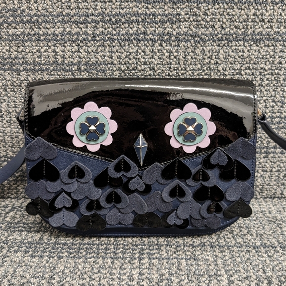 kate spade Handbags - Kate Spade Zibbi Nightcap Owl Crossbody Purse Blue Black